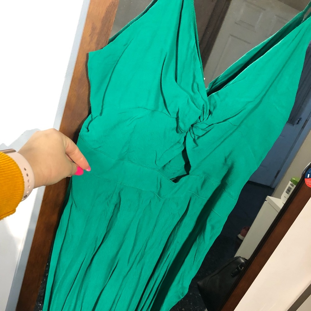 Green jumpsuit